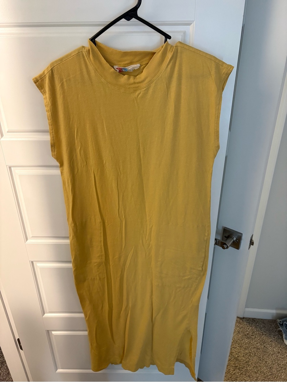 Free People Sleeveless Mustard Maxi Dress